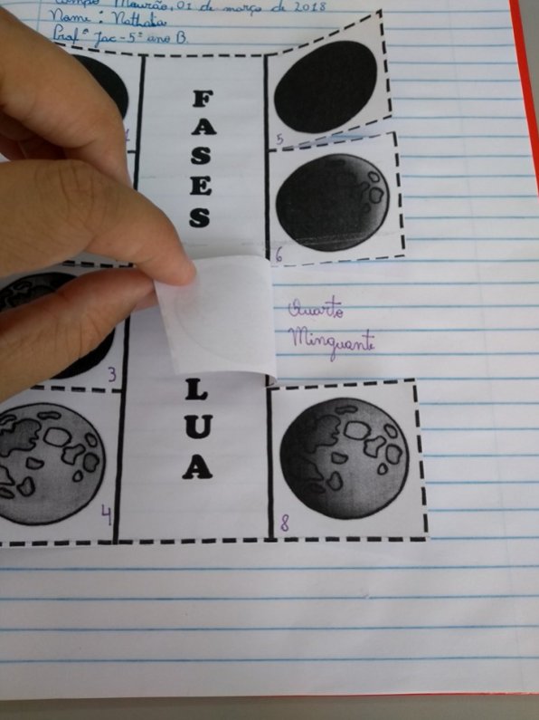 caderno interativo fases da lua